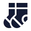 Socks icon with solid sharp style