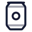 Sodacan icon with twotone rounded style