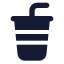 Softdrink icon with solid standard style