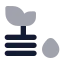 Soilmoisturefield icon with bulk rounded style