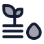 Soilmoisturefield icon with duotone rounded style