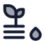 Soilmoisturefield icon with duotone standard style
