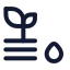 Soilmoisturefield icon with stroke rounded style