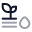 Soilmoisturefield icon with twotone rounded style