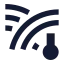 Soiltemperatureglobal icon with solid sharp style