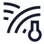 Soiltemperatureglobal icon with stroke sharp style