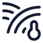 Soiltemperatureglobal icon with stroke standard style
