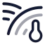 Soiltemperatureglobal icon with twotone rounded style