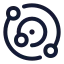 Solarsystem icon with stroke standard style