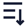 Sort By Down 02 icon preview