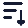 Sort By Down 02 icon preview
