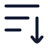 Sort By Down 02 icon preview