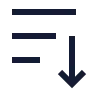 Sort By Down 02 icon preview