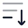 Sort By Down 02 icon preview