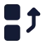 Sortbyup icon with solid standard style