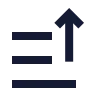 Sort By Up 02 icon preview