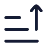 Sort By Up 02 icon preview