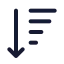 Sorting icon with duotone standard style