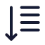 Sorting icon with duotone standard style