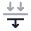 Sortingdown icon with duotone rounded style