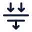 Sortingdown icon with stroke rounded style