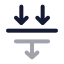 Sortingdown icon with twotone rounded style