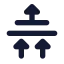 Sortingup icon with solid standard style