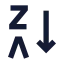 Sortingza icon with solid sharp style