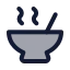 Soup icon with duotone standard style