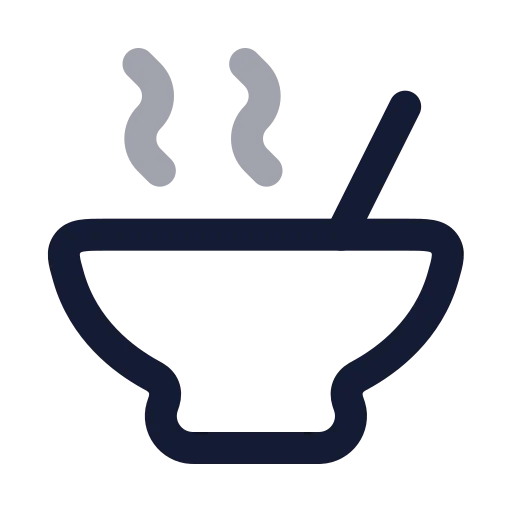 Soup Icon in Twotone Rounded style