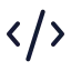 Sourcecode icon with duotone standard style