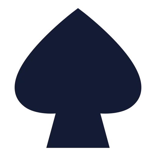 Spade Icon in Solid Sharp style