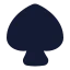 Spade icon with solid standard style