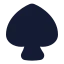 Spades icon with solid standard style