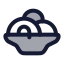 Spaghetti icon with duotone rounded style