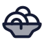 Spaghetti icon with duotone standard style