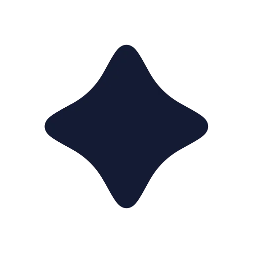 Sparkle Icon in Solid Rounded style