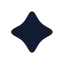Sparkle icon with solid rounded style