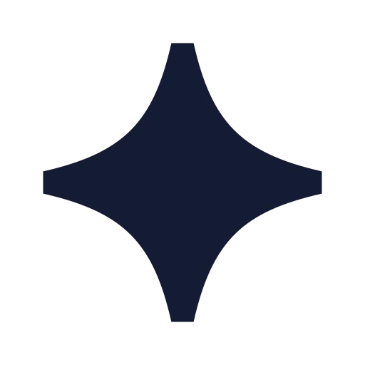 Sparkle Icon in Solid Sharp style