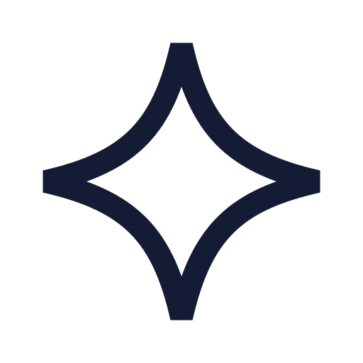 Sparkle Icon in Stroke Sharp style