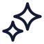 Sparkles icon with stroke standard style