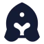 Spartanhelmet icon with solid sharp style