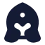 Spartanhelmet icon with solid standard style