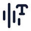 Speachtotext icon with solid rounded style