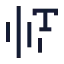 Speachtotext icon with stroke sharp style