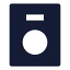Speaker icon with solid sharp style