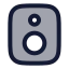 Speaker icon with duotone rounded style