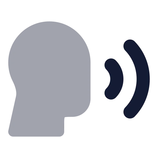 Speech Icon in Bulk Rounded style