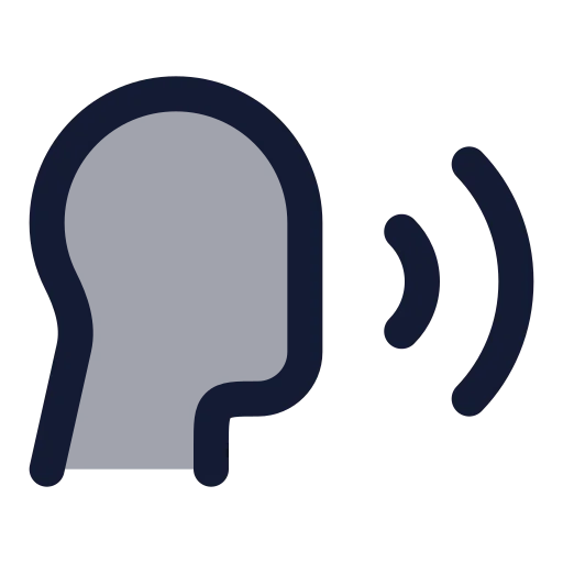 Speech Icon in Duotone Rounded style