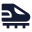 Speedtrain icon with solid sharp style